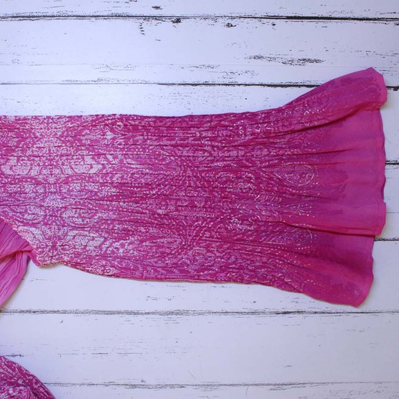 Liz&Me Platinum 5X 34/36W Pink Crinkle Blouse NWT - Picture 10 of 14